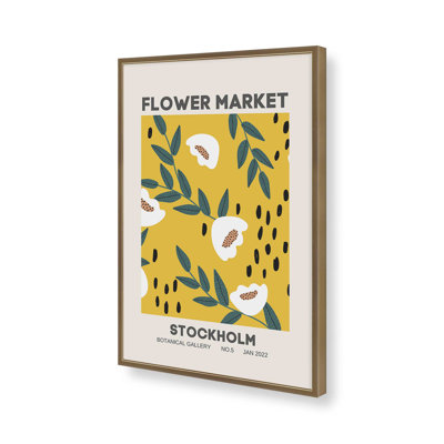 Stockholm Flower Market Poster Print