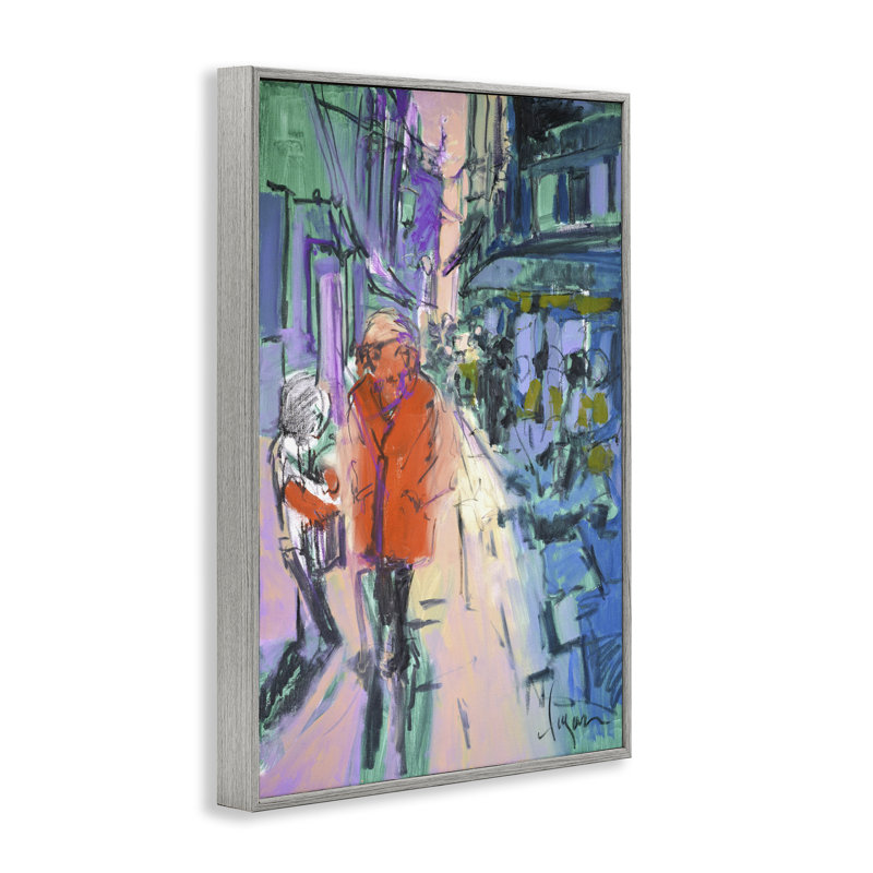 «Strolling City Street», estampe numérique par June Erica Vess, Estampe numérique Farmhouse, H 18 po x l 12 po