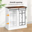 Armoire de rangement, buffet de cuisine pour la maison, armoire de rangement de salon contre le mur, armoire de rangement minimaliste moderne, blanc rétro