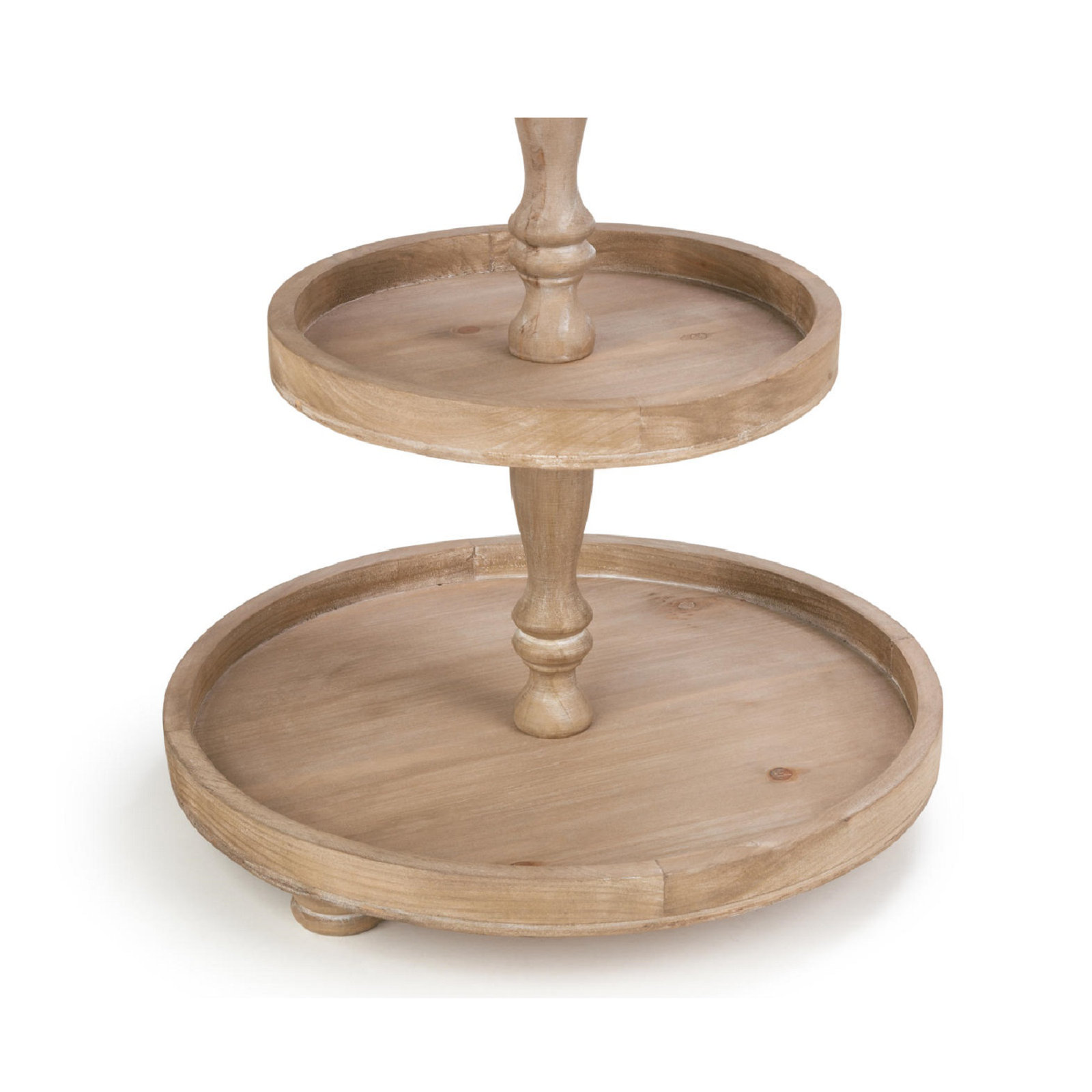 Harborside Wood Tiered Stand, Brown