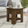 Glass End Table with Storage