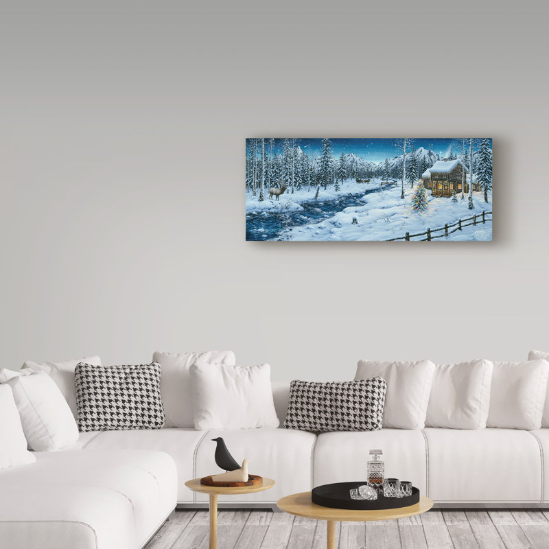 Fazulla «Mountain Holiday», impression sur toile tendue, H 10 po x l 24 po x P 2 po