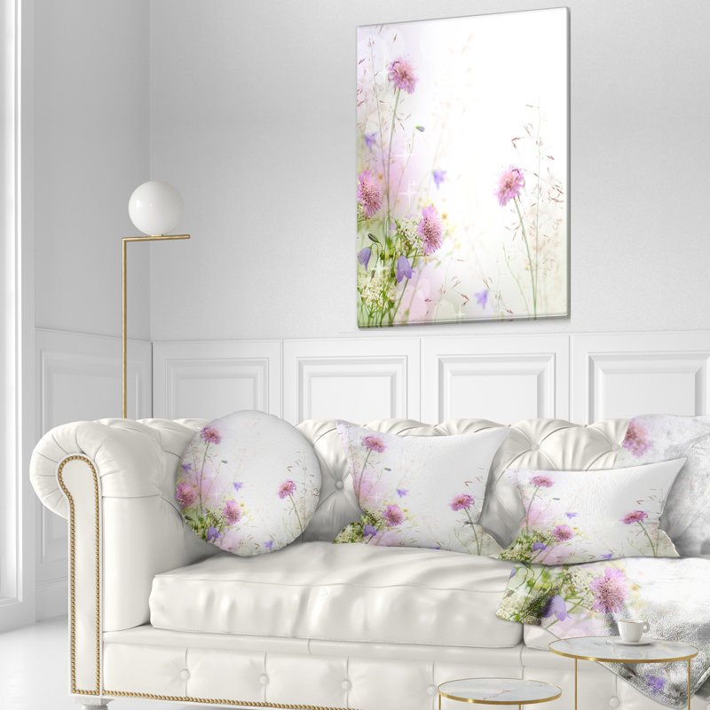 Coussin lombaire à motif floral pastel magnifique