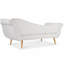 Chaise longue avec accoudoirs à volutes