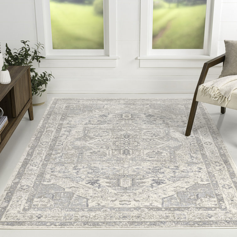 Lilith Vintage Medallion Cream/Light Gray Rug