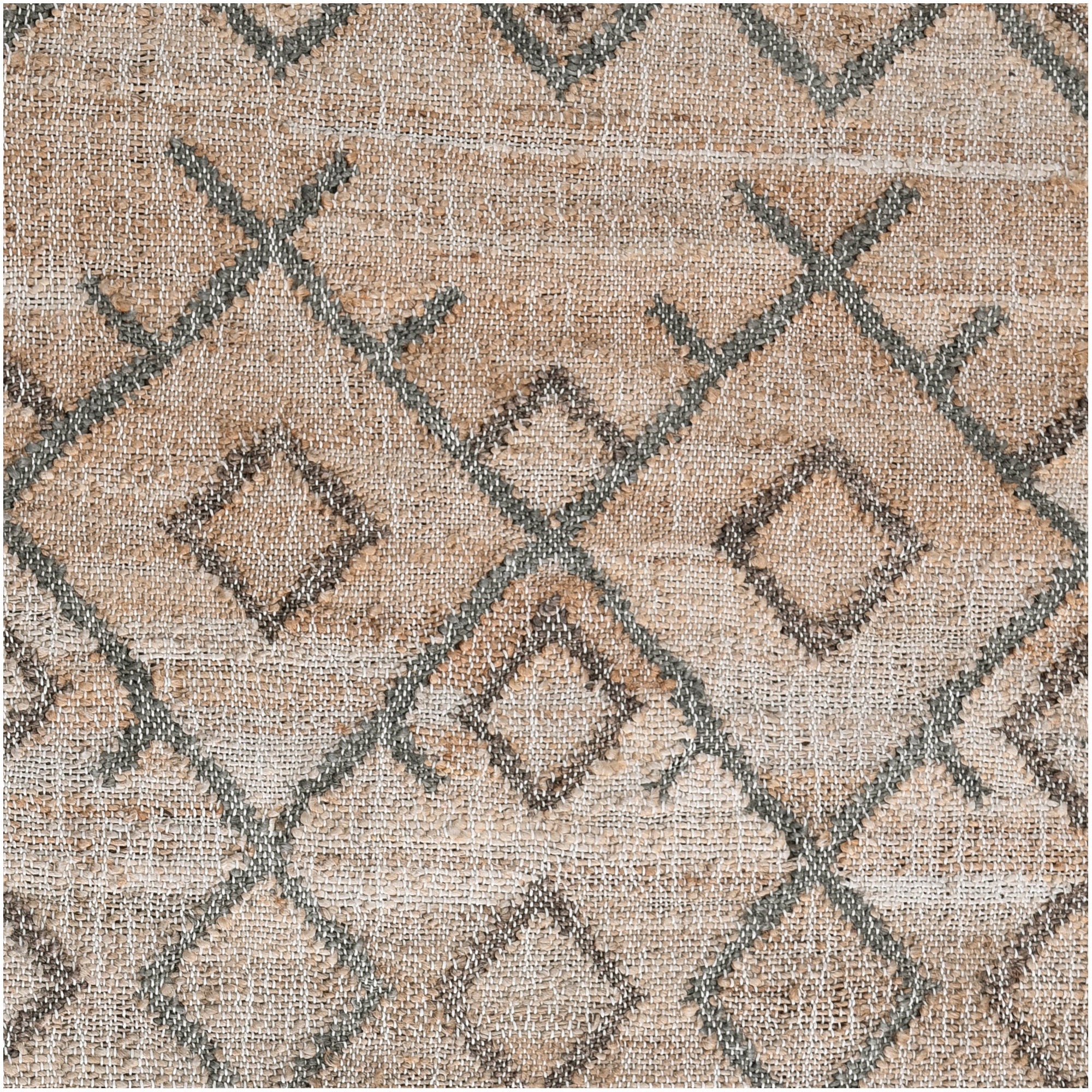 Manistique Handmade Jute / Sisal Gray/Brown Rug, Rectangle 8' x 10'