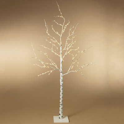 6.89 ft. LED Illuminating  Indoor Holiday Birch Tree