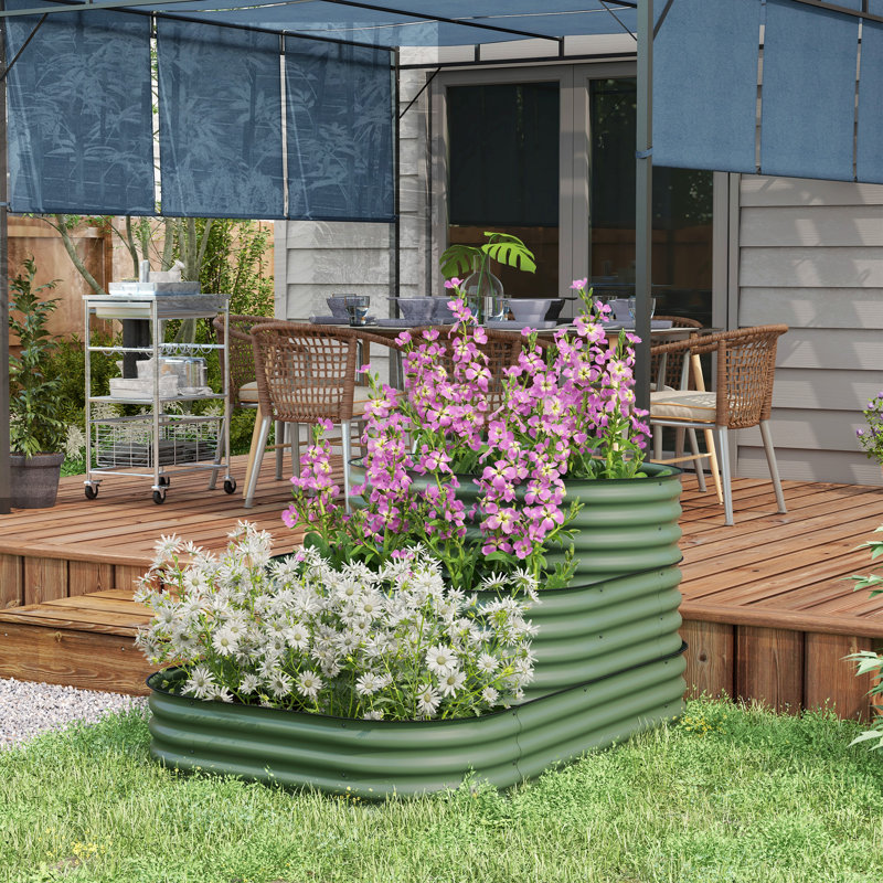 Lit de jardin surélevé 4 pi Paddyjoe, Vert
