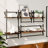 vidaXL Wall Shelf Set with Bars Storage Display Shelf Engineered Wood
