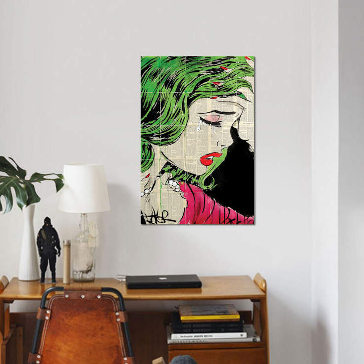 « pop princess », reproduction sur toile, H 18 po x l 12 po x P 1,5 po