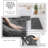 Bathroom Accessories Set - Bathroom Set, Bathroom Sets With Shower Curtain And Rugs, Shower Curtain Set With Bathroom Trash Can - Grey - 22PC-128488349