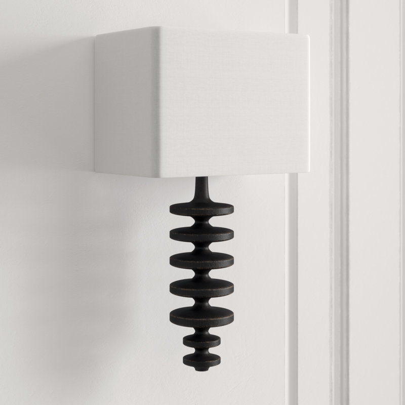 Fishbone Sconce, Ebony
