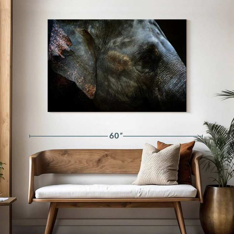 Asian Elephant Eye, 32" H x 48" W