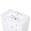 Meuble-lavabo de 30 po avec comptoir, meuble-lavabo avec porte et deux tiroirs, panneaux de fibres à densité moyenne, bois massif, un paquet, blanc (ancien numéro de référence: N725P198484K)