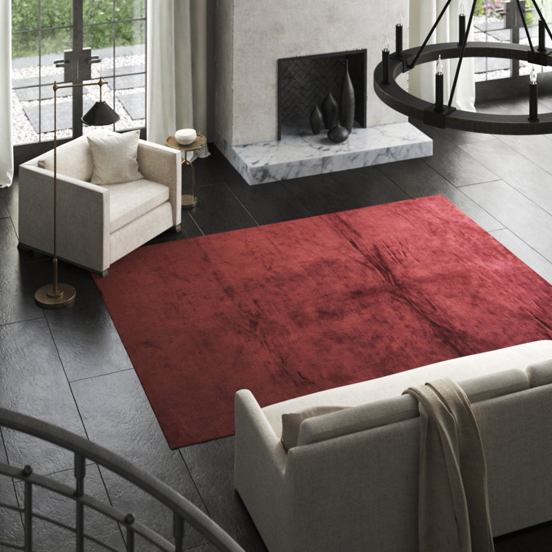 Area Rug in Rust