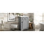 Meuble-lavabo de 20 pouces avec lavabo en céramique, porte à fermeture en douceur et tablette moderne pour petite modernité-1084385780