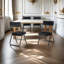 Ensemble de 4 chaises pliantes rembourrées - Chaises de salle à manger rembourrées portables pour les invités-1917156431