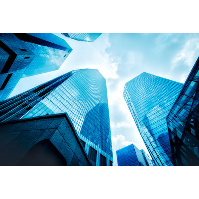Ceyla Sky Scraper - Wrapped Canvas Print