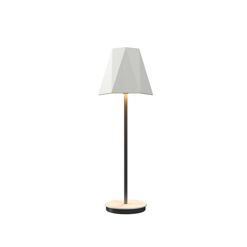 Facet Buffet Table Lamp, 29.92" H x 7.87" W x 7.87" D, Organic White