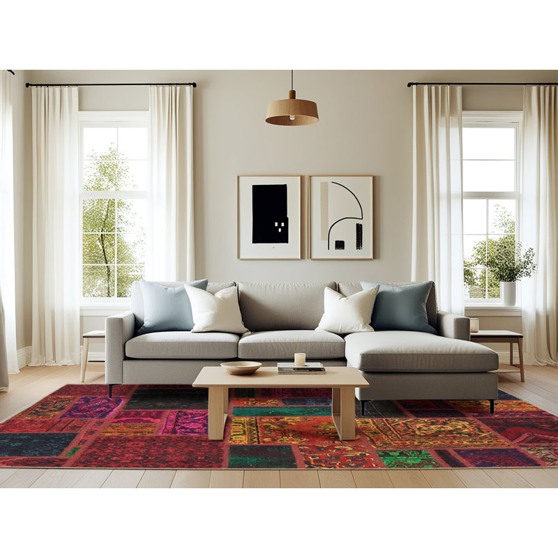 Tapis abstrait moderne 5658, Rectangle 6 pi x 9 pi