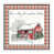 White Floater Framed