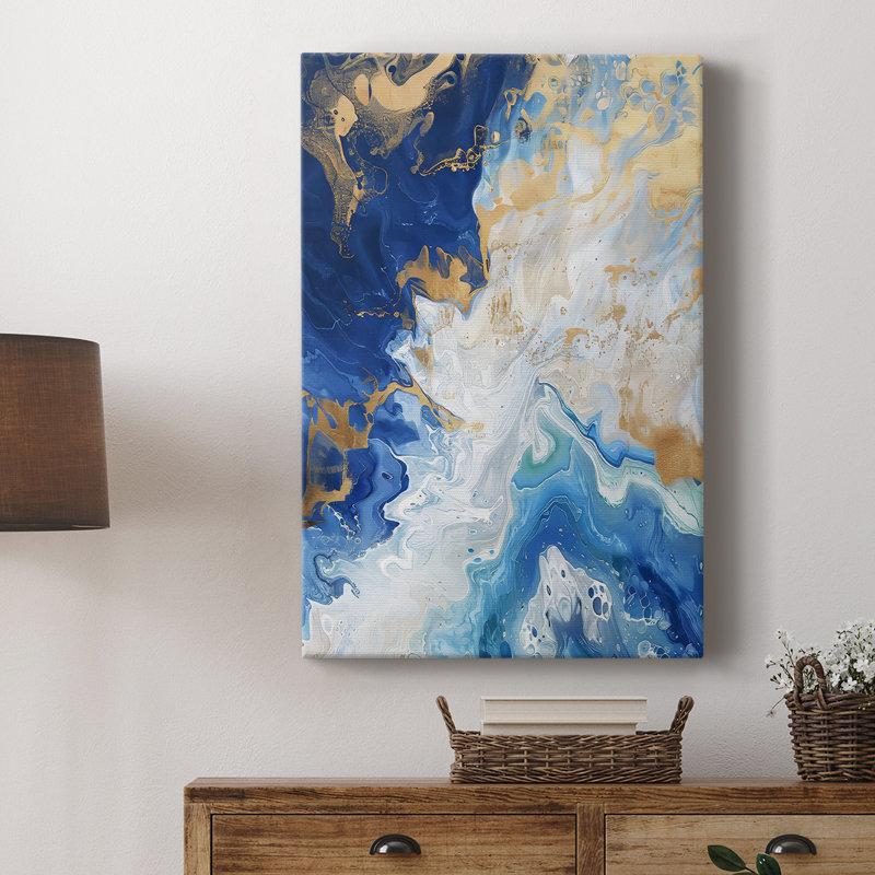 ABSTRACT Series CDIV -Custom Wrapped Gallery Cavas, 48" H x 32" W