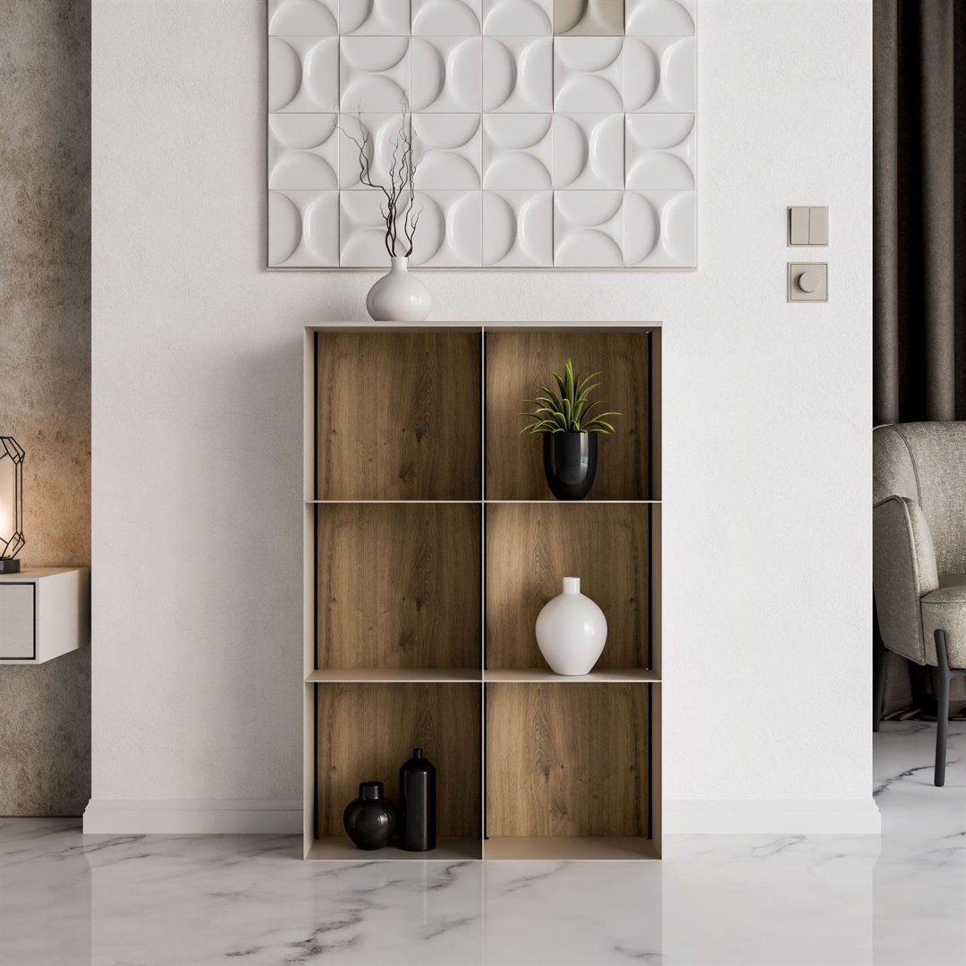 99cm H x 66cm W Metal Bookcase