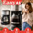 Gourmia 5 Cup Coffee Maker with One-Touch Brew, Pause and Serve, Keep Warm Function, Black