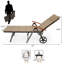Chaise longue inclinable avec coussin