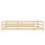 Lit pleine grandeur pour lit en bois de pin, garde-corps de clôture, chêne naturel, stable et confortable avec - Assemblage facile, multifonction, couleur chêne, L 77 po x l 58,1 po H 15,7 po-129628487-129628489