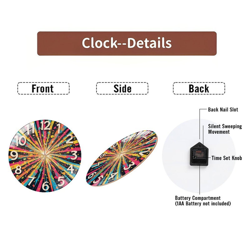 Horloge murale 12 po