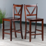 Synthia Counter Stool with Solid Wood Frame