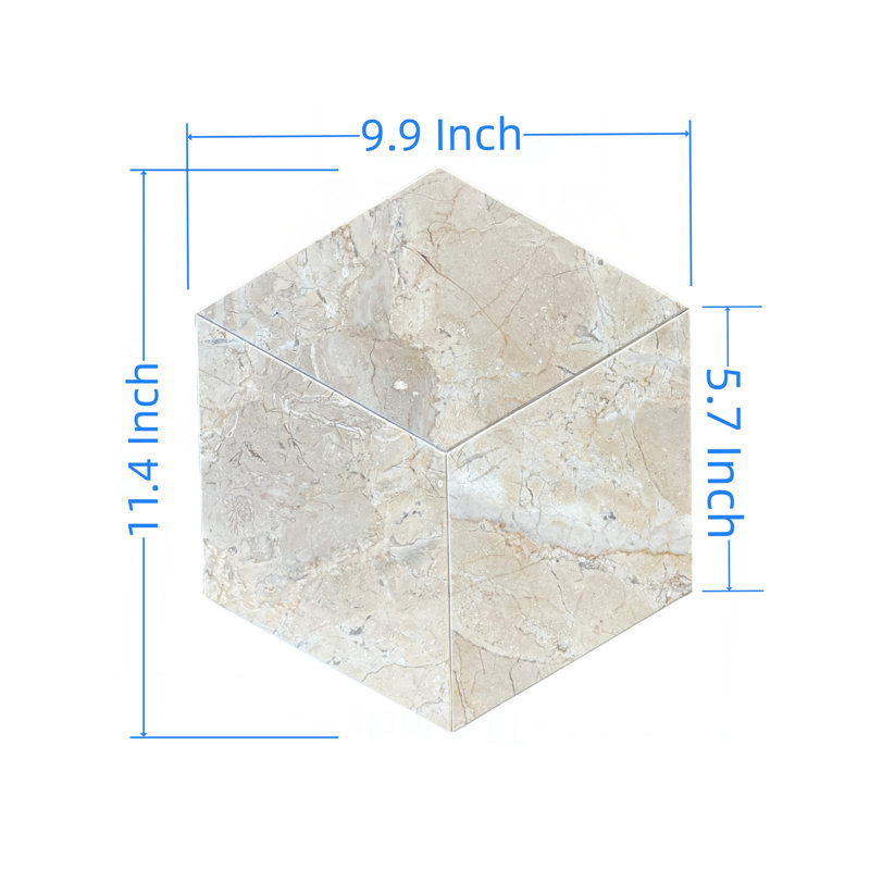 Carrelage en marbre Water-Jet, Naturel / beige