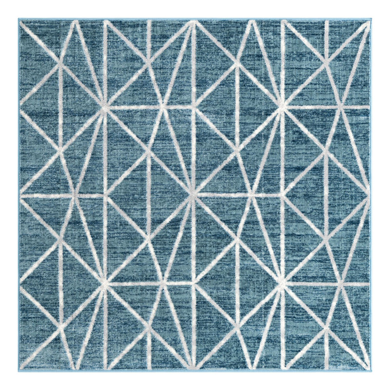 Jantsen Geometric Indoor Rug, Square 5'3"