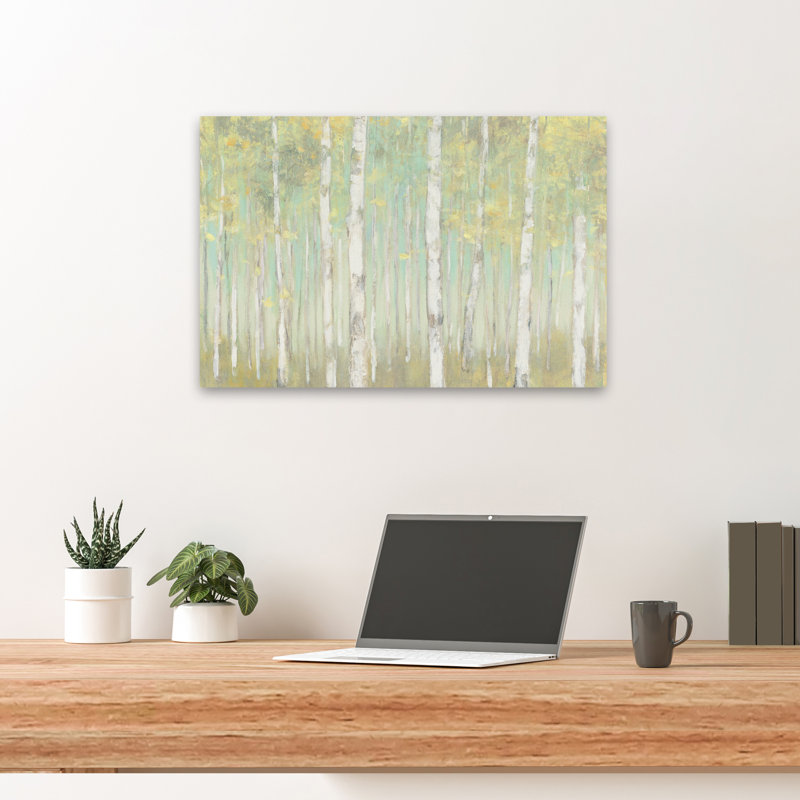 Bouleau et bouleaux Sylvan Birches Art, H 16 po x l 24 po