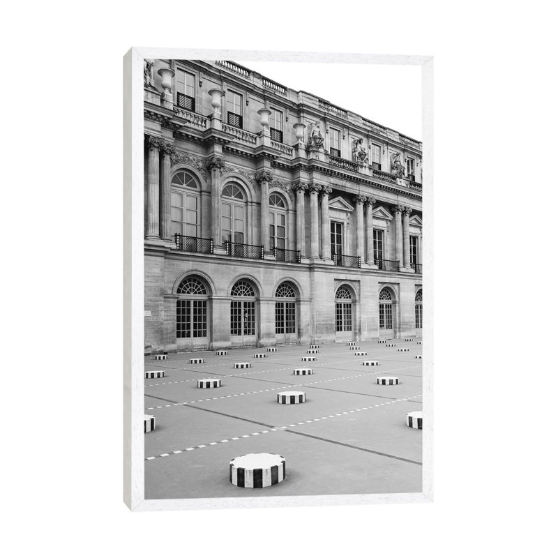 Palais Royal V by Bethany Young - Print on Canvas, White Framed, 66.04cm H x 45.72cm W x 3.81cm D