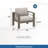 Set of 2 All-Weather Metal Patio Armchairs with Plush Beige Cushions and Durable Khaki Frame for Outdoor Comfort-1762372376-1762372377