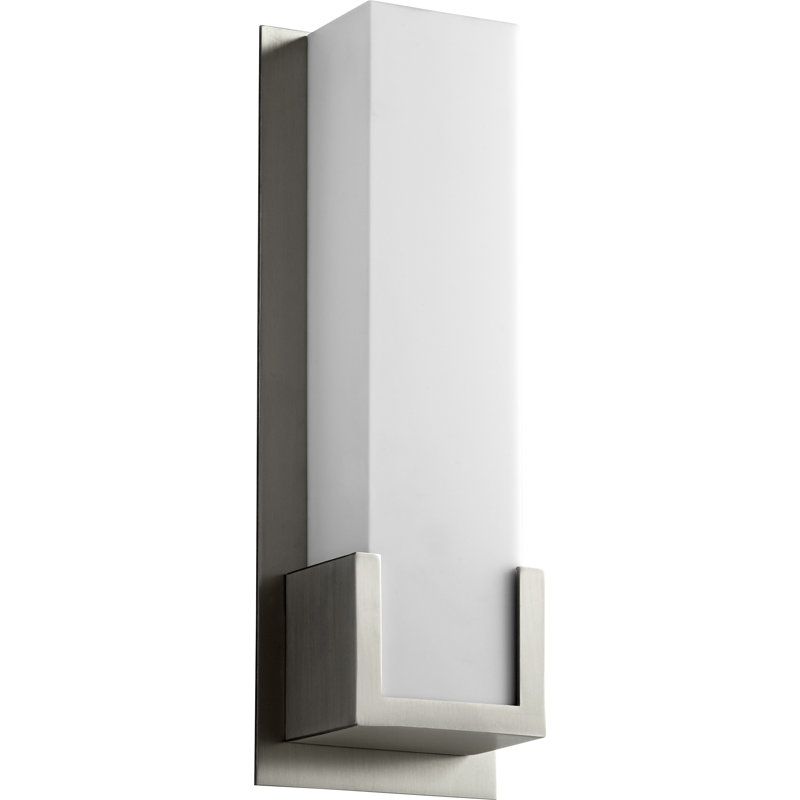 Plafonnier encastré 1 lumière del courtney, Nickel satiné