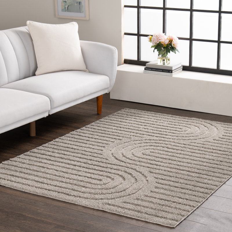 Tapis d'intérieur gris Archy Frost, Rectangle 9 pi x 12 pi