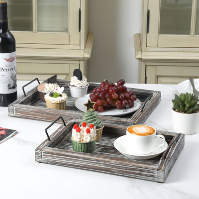 2 Piece Tray Set