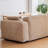 Beige Corduroy Modular Cream-colored style sofa