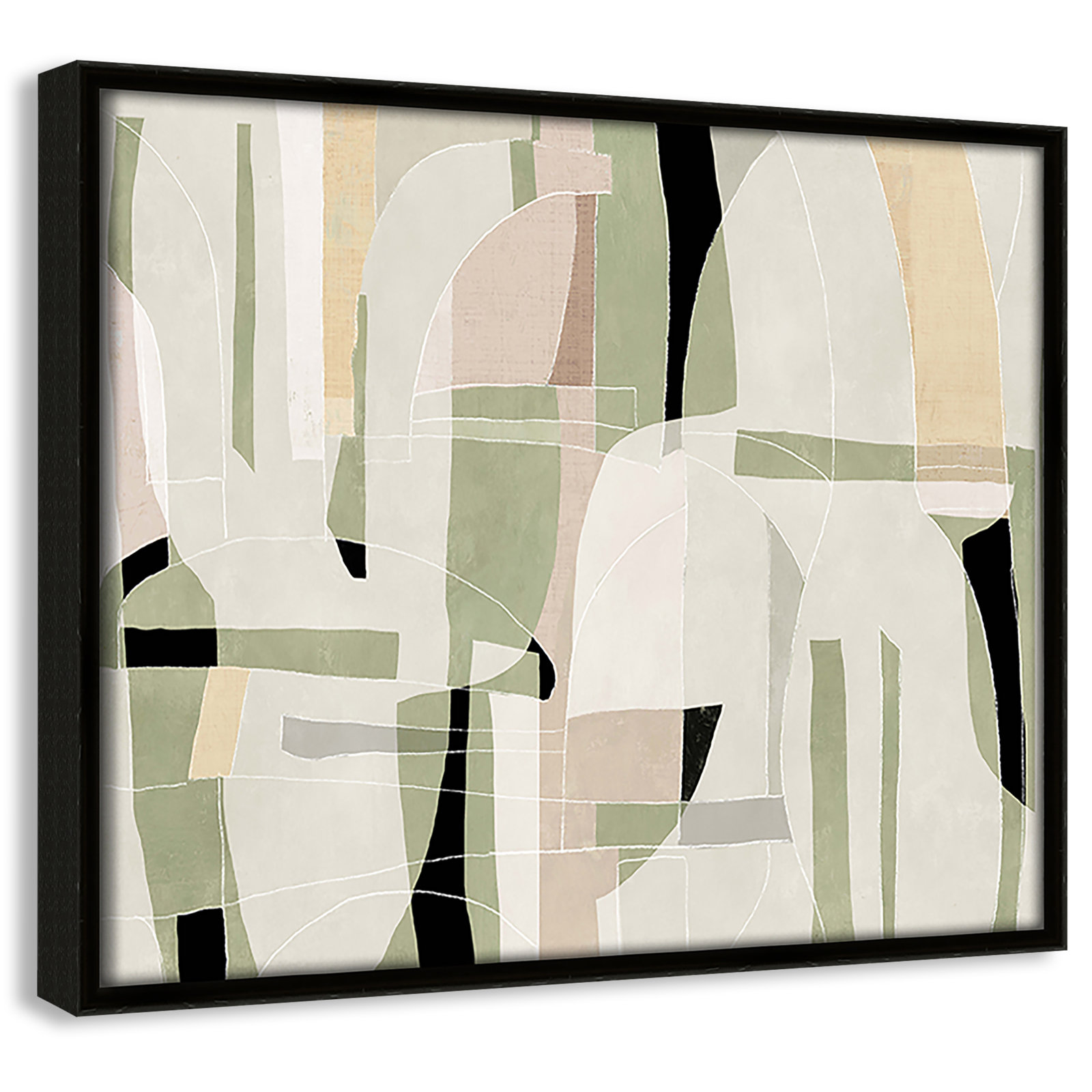 Brienne "Sunny Barcelona" Print, 11.5" W x 9.5" H, Espresso