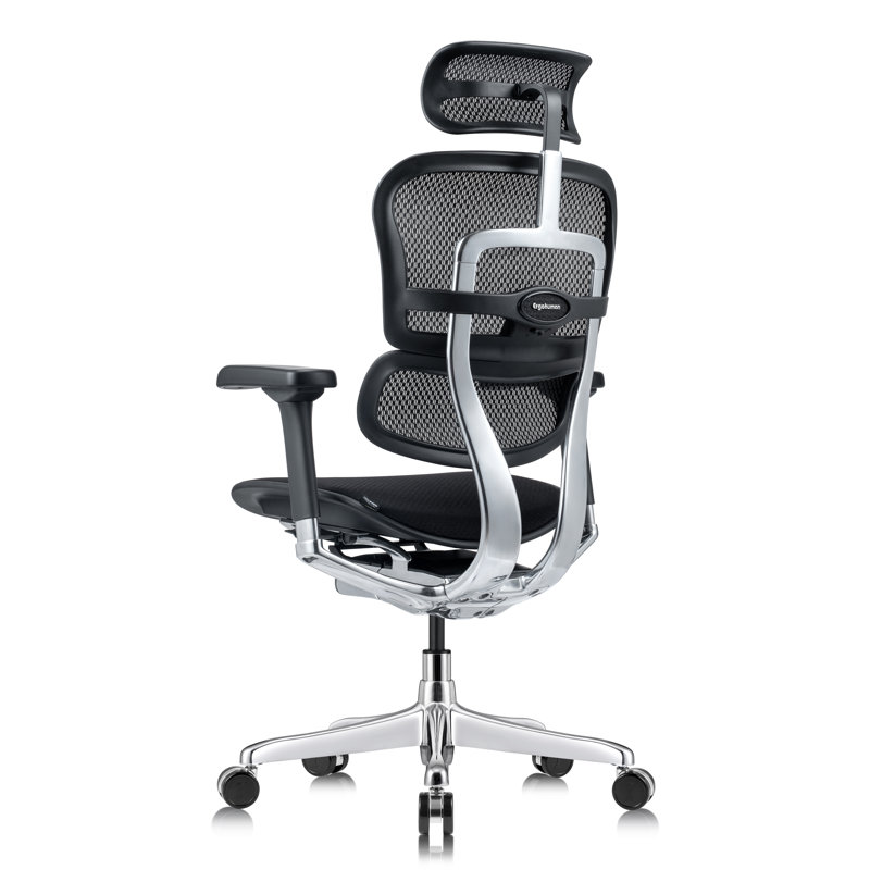 Tempur-Pedic Ergohuman GEN2 Hi Back Ergonomic Office Chair with Tempur-Pedic Seat, Synchro-Tilt, Adjustable Headrest, Arm Height Adjustment