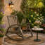 Chaise berçante d'extérieur en bois d'acacia avec repose-pieds rétractable-1879212265