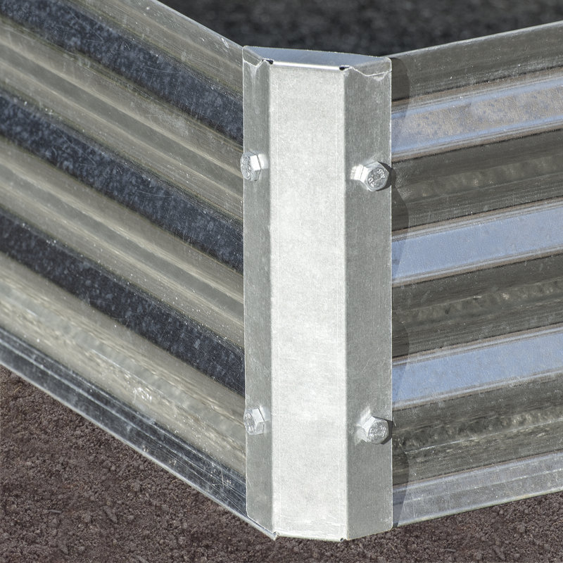 Galvanized Steel Raised Garden Bed for Outdoor Yard
