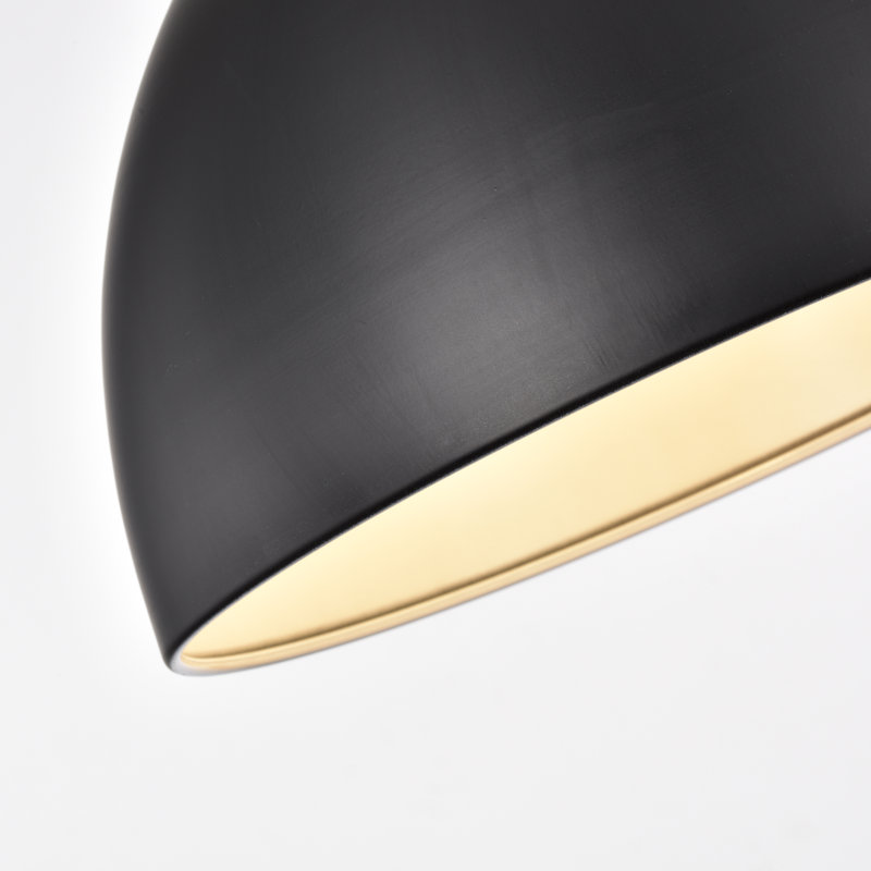 Ninnette - Light Pendant, Matte Black, 15" H x 13.75" W x 13.75" D