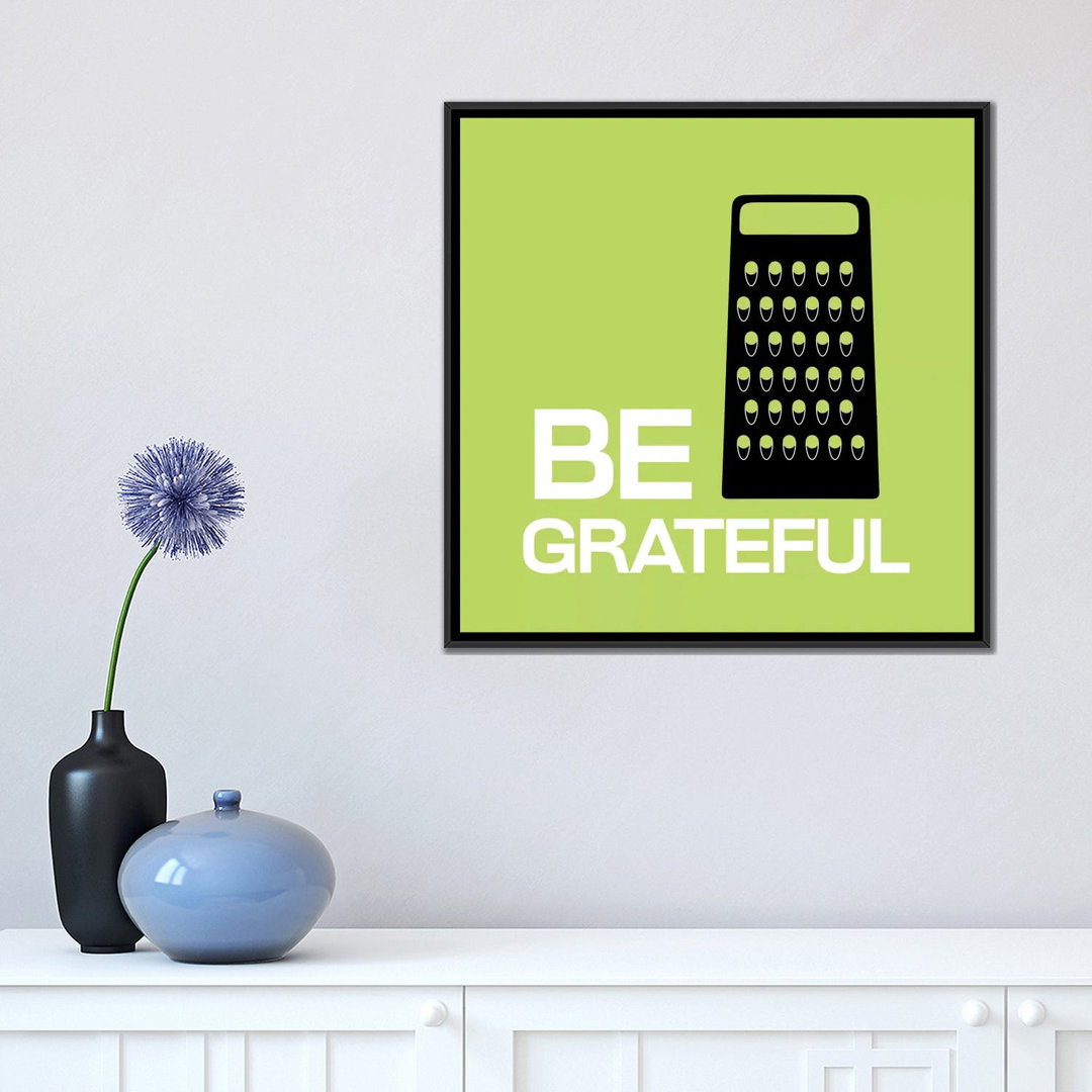 Kitchen Be Greatful Graphic Art on Canvas iCanvas Mat 