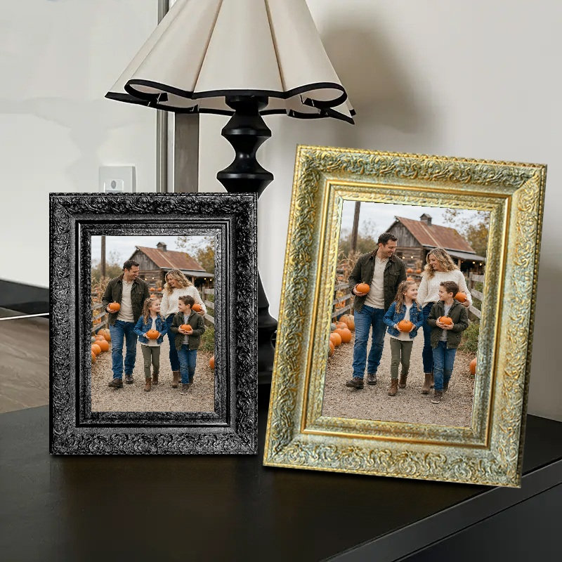 Cadre antique poli 1PC pour photos 8 po x 10 po et présentation de photos, Antique Gold, 1, 8" W x 10" H