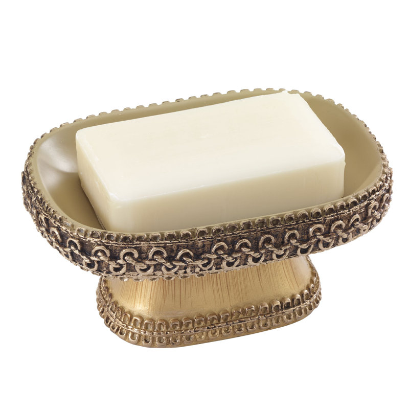 Porte-savon tressé Medallion Gte, Doré
