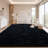 Solid Rug Soft Fluffy Black Indoor Area Rug for Living Room Bedroom Nursery Kids Room-805677164-835077180